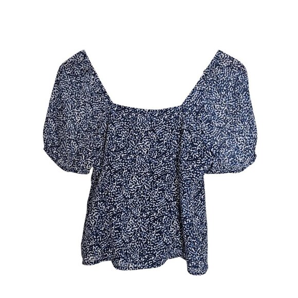 Women's - Madewell Sweetheart Top in Bengali Blockprint, Size 2 - Picture 12 of 12